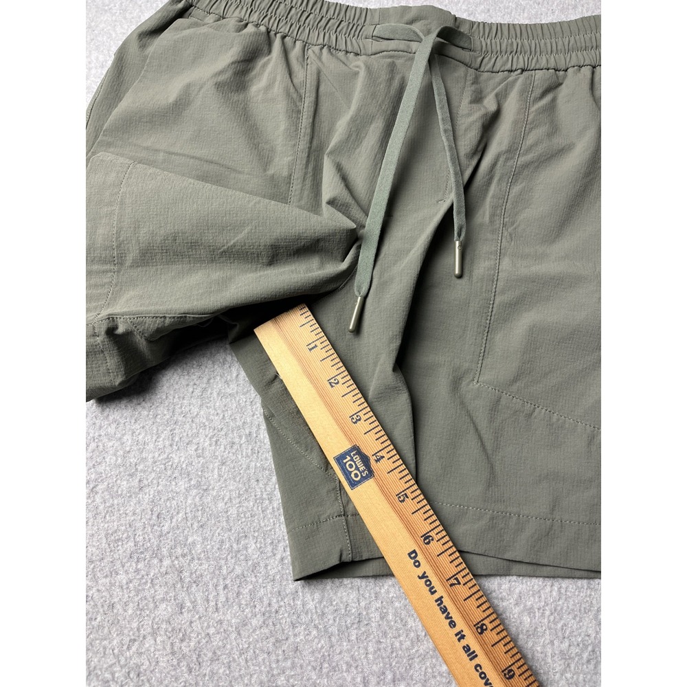 Lululemon Lab Shorts Mens Medium Green Drawstring Athletic Ripstop LM7ARRS - Picture 7 of 7